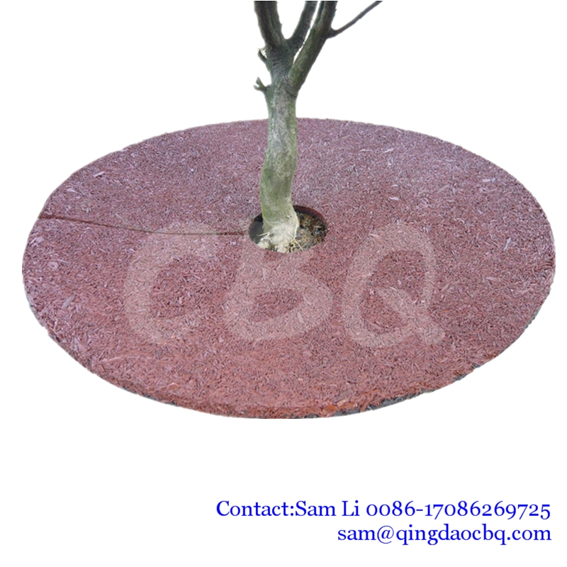 CBQ-RT, Water permeable rubber mulch tree ring