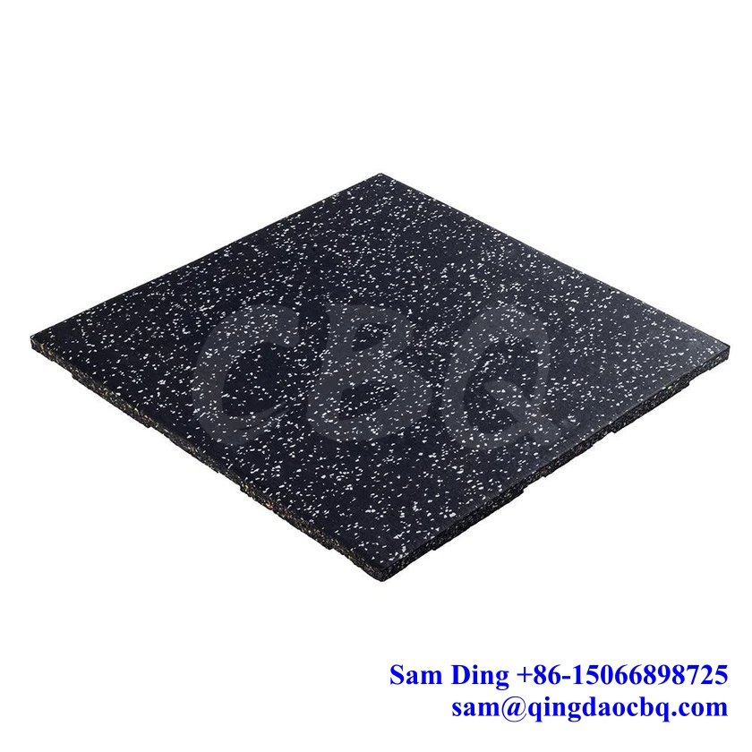 Rubber Mat 20 x 20x 4/5 inch - Grey Speckle