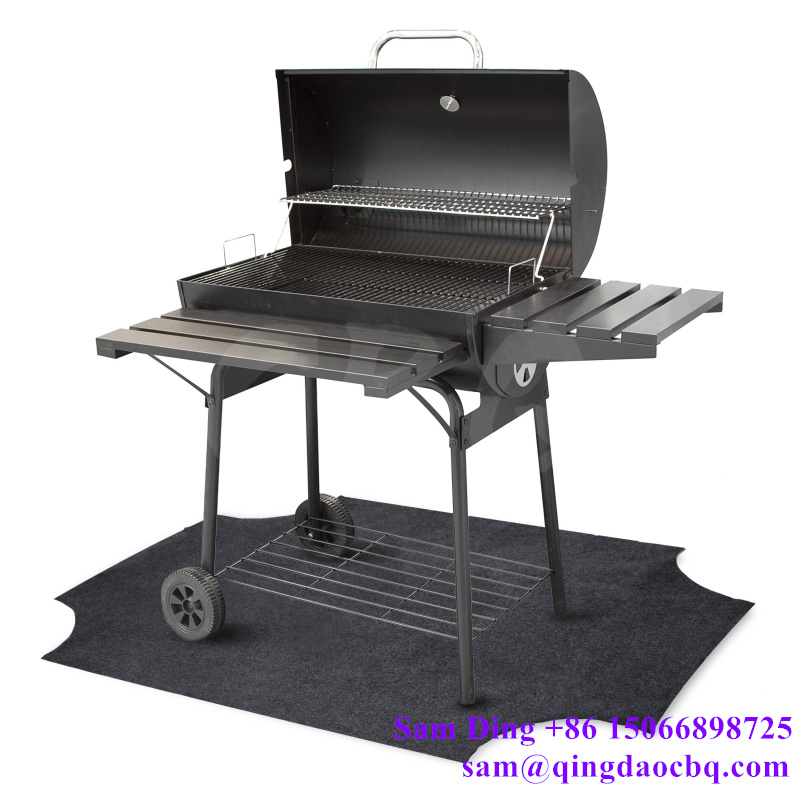 CBQ-UGM, Rubber BBQ Under Grill Mat, Fire Resistant, Water Resistant, Oil Proof, Easy to Clean